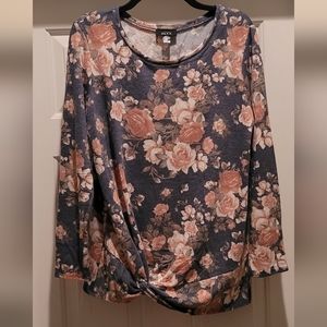 Alyx Floral Top with Knot Detail